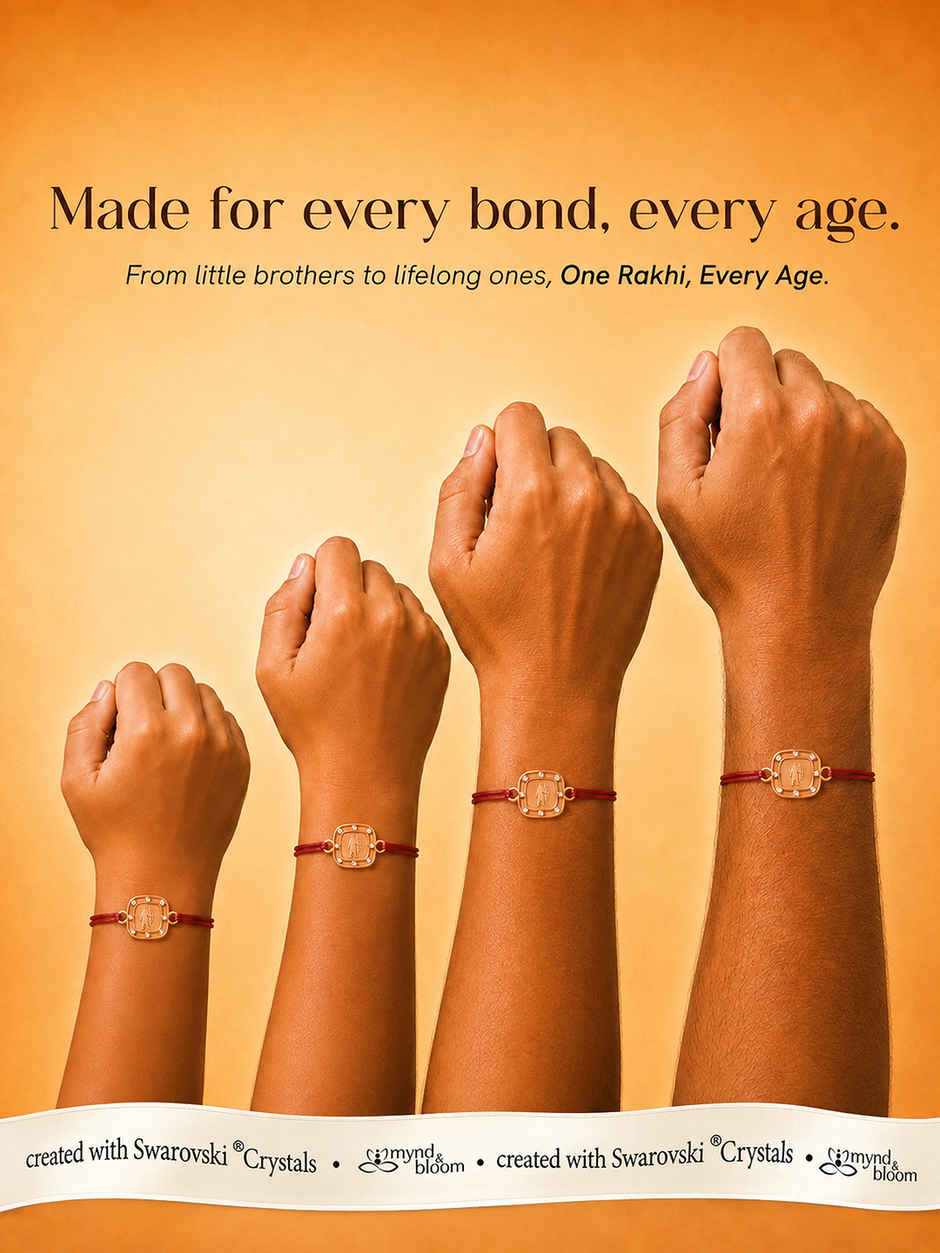 Swarovski - Ram Emblem Rakhi | Carat Gold Plating