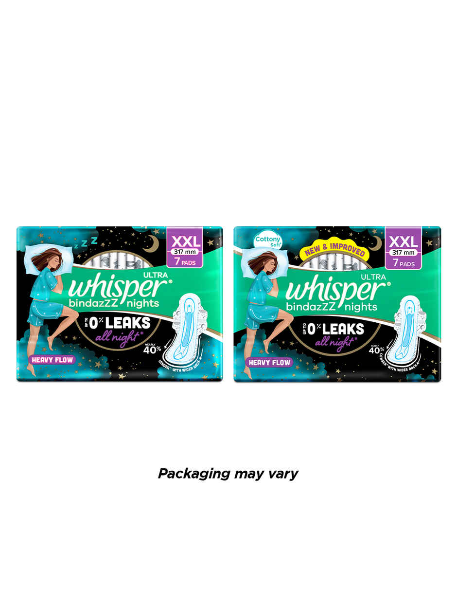 Whisper Bindazzz Nights  XXL Sanitary Pads