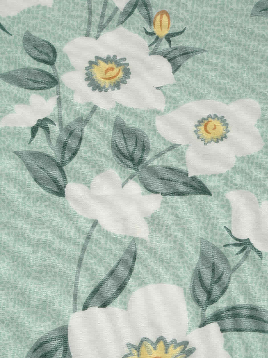 STATUS Micro Dohar Double Bed | Sky Blue Floral - 200 x 220 cm