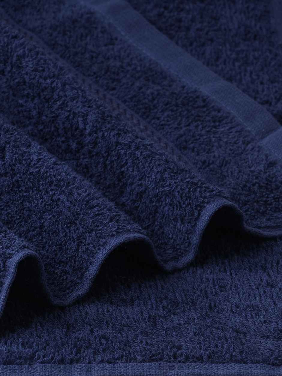 Welspun 380 Gsm 100% Cotton Dark Blue Hand Towel