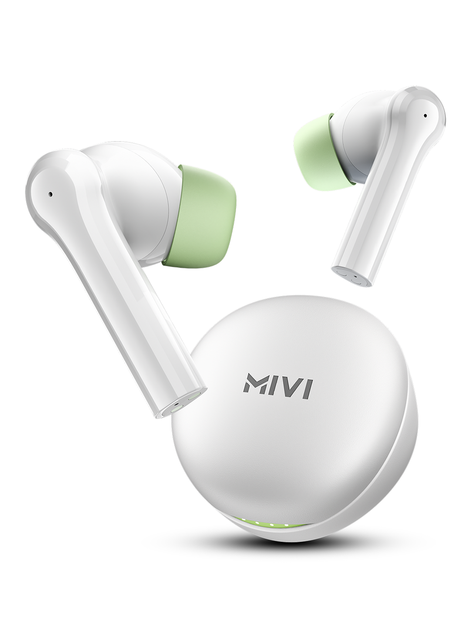 Mivi DuoPods Maxx TWS, 13mm Bass, 50H Playtime, AI ENC Calls, Gaming Mode, BT 5.3, Type C