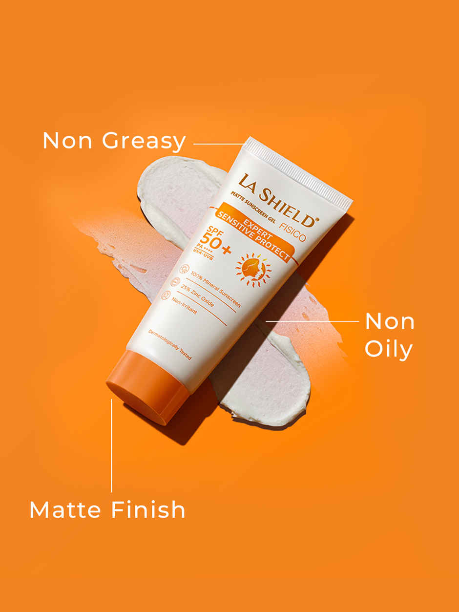 La Shield Fisico SPF 50 Matte Sunscreen Gel
