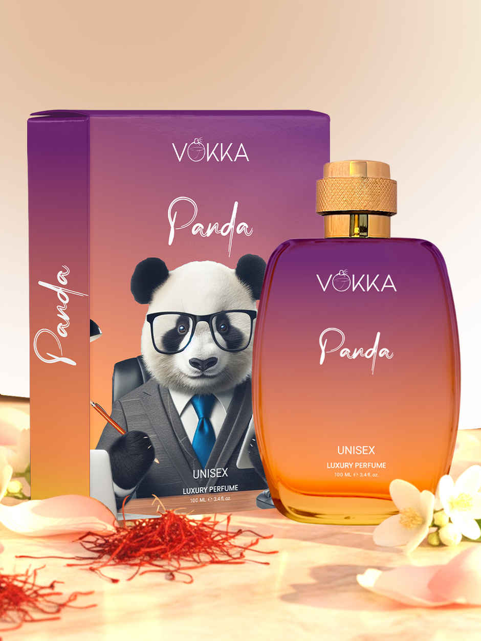 Vokka Panda Unisex Luxury Long Lasting EDP Saffron Amber Leathery