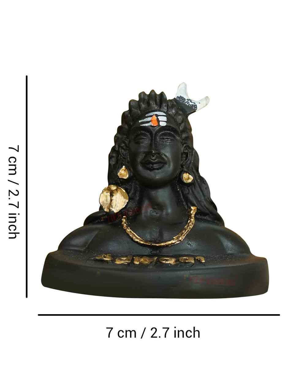 Tied Ribbons Small Adiyogi Statue Shiva Idol Showpiece (7 Cm)