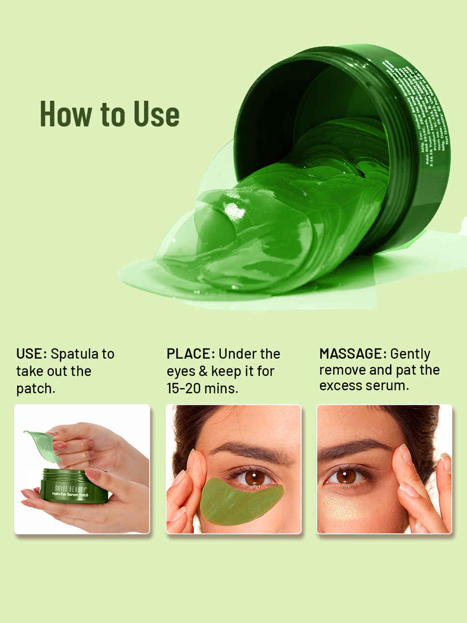 Swiss Beauty Hydra Eye Serum Patches With Aloe Vera
