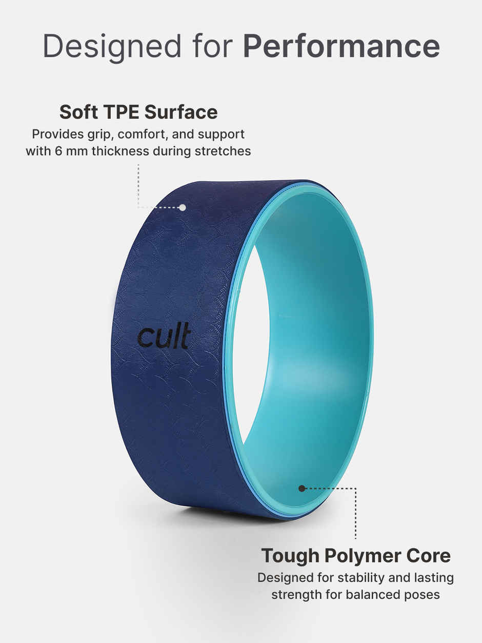 Cultfit Yoga Wheel | Blue
