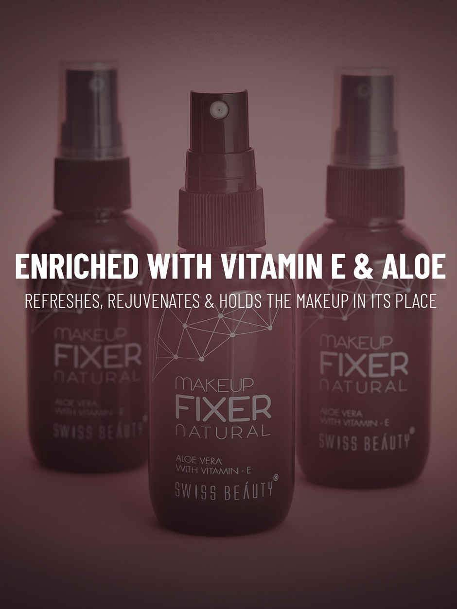 Swiss Beauty Long Lasting Professional Makeup Fixer Setting Spray With Vitamin E & Aloe Vera