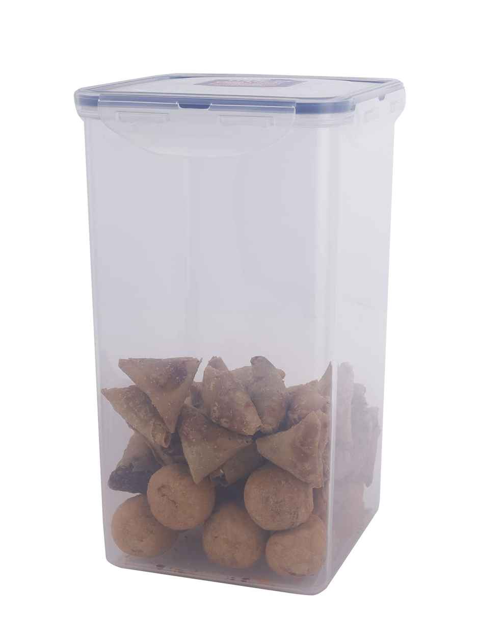 LocknLock Tall & Square Plastic Food Container | Clear - 4 L