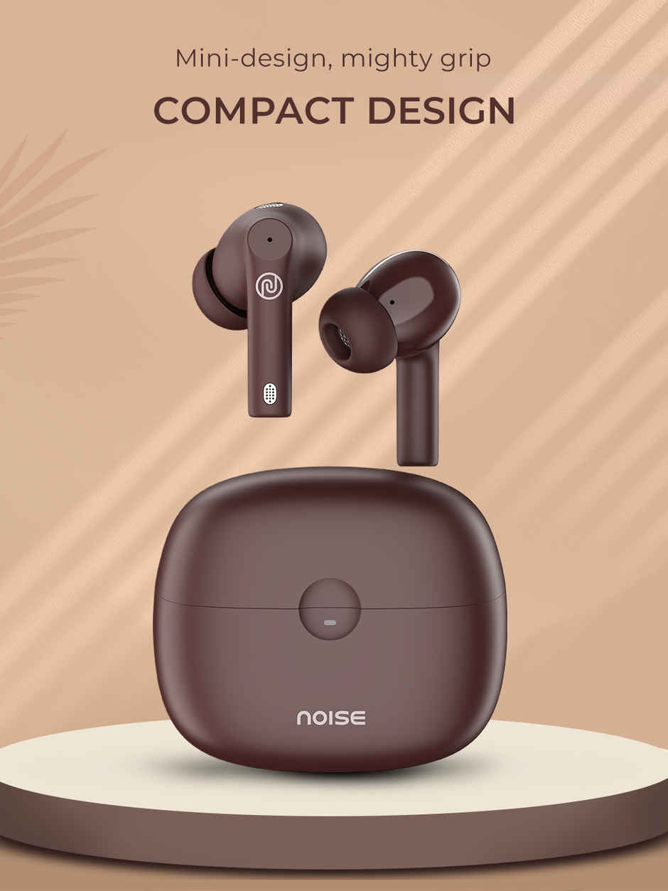 Noise Buds Nero TWS Earbuds with Rubberised Finish, Quad Mic ENC & 45H Playtime, IPX5 Water Resistance - Deep Wine