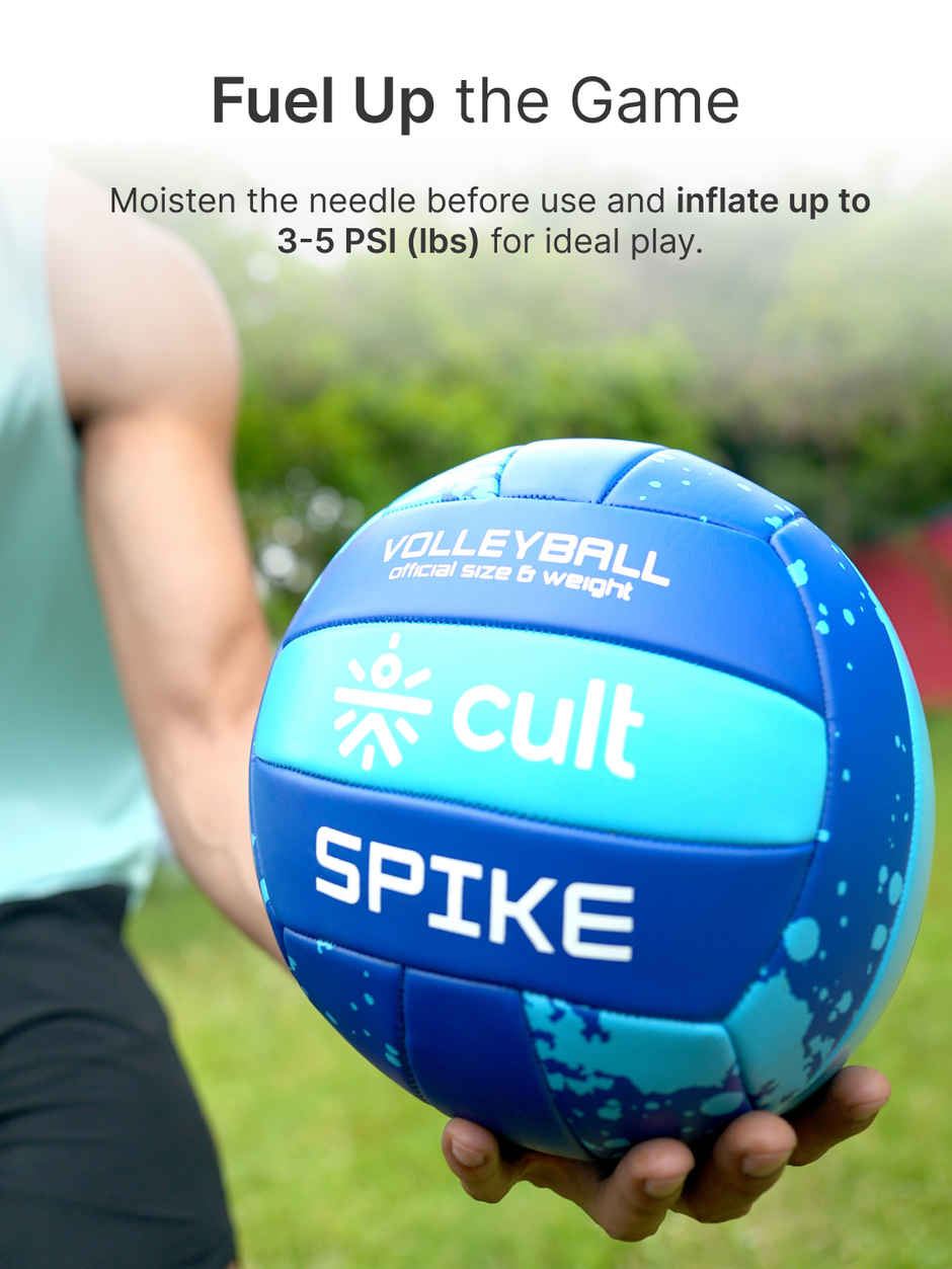 Cult Volleyball Spike Machine-Stitched | Blue
