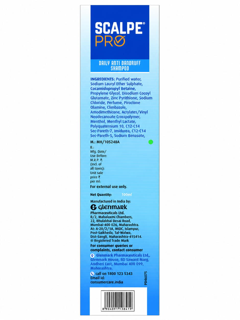 Scalpe Pro Anti dandruff Shampoo 100ml
