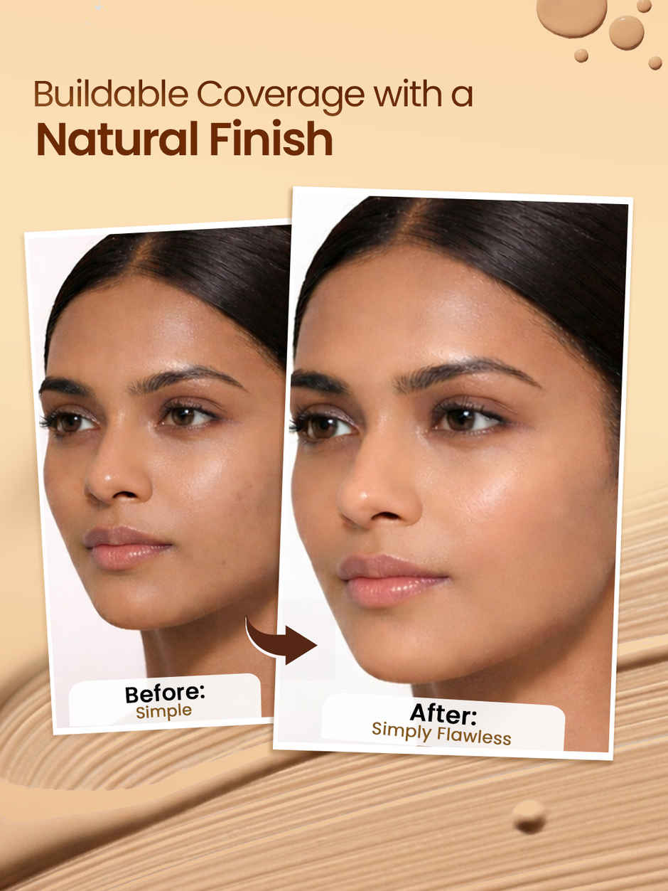 Swiss Beauty High Performance Foundation With Vitamin C & Niacinamide - 07 Natural Buff