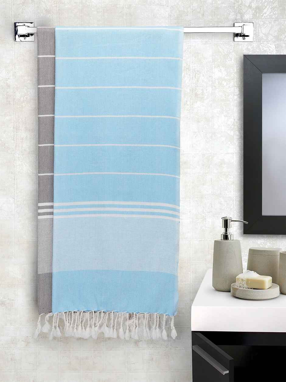 Arrabi Multi Striped Bath Towels | Set Of 2