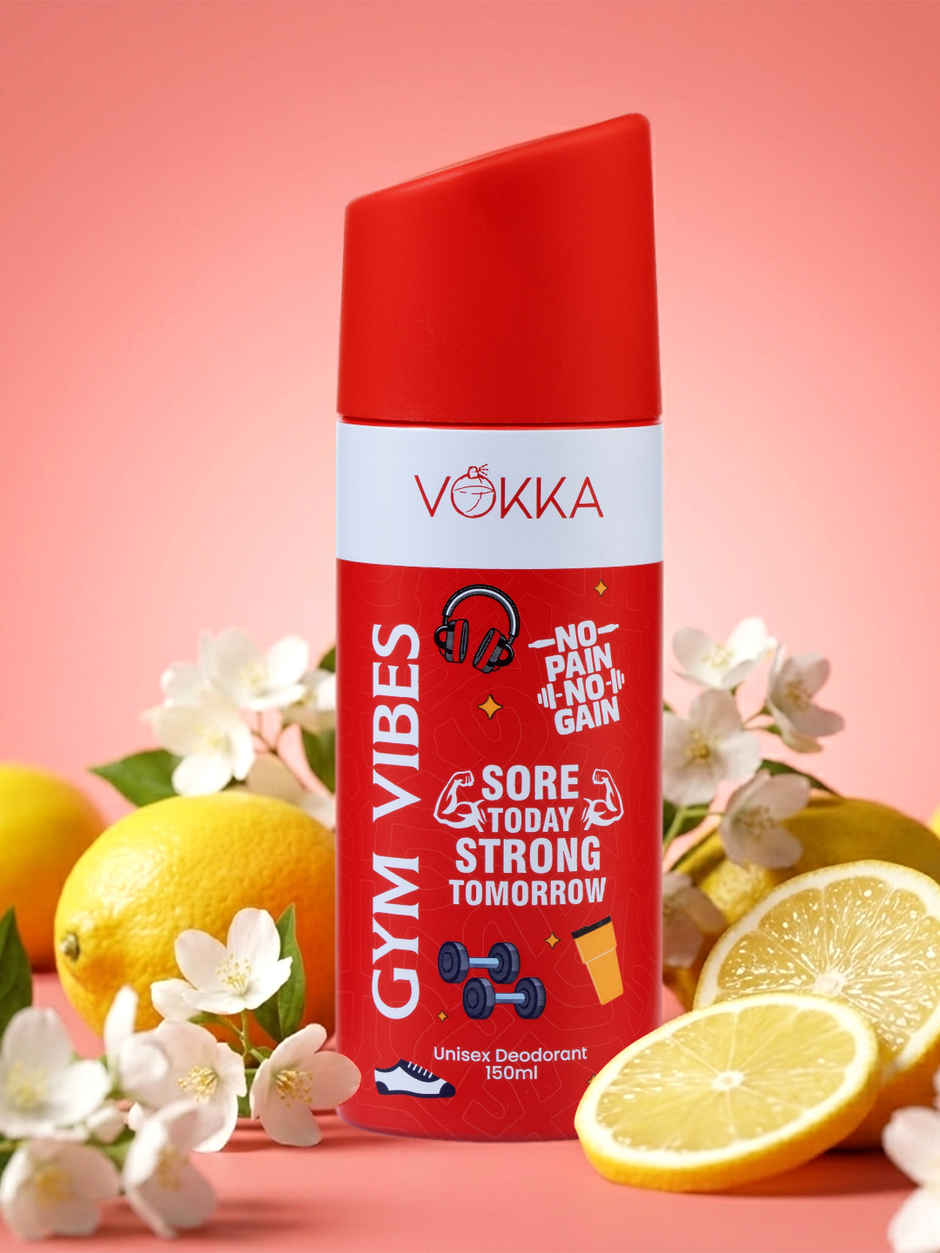 Vokka Gym Vibes Deodorant Body Spray Unisex Long Lasting