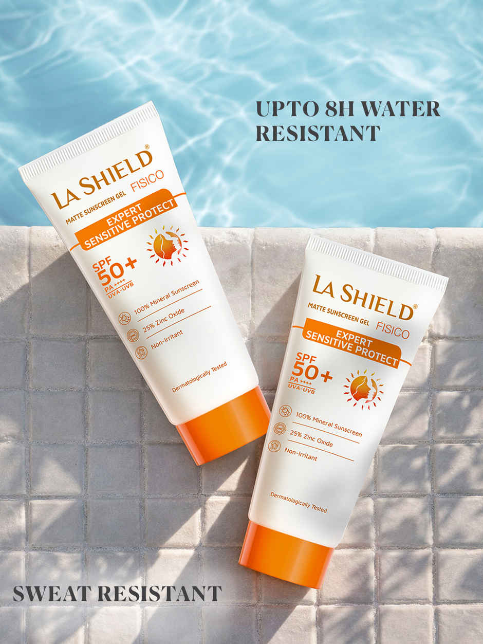 La Shield Fisico SPF 50 Matte Sunscreen Gel Combo