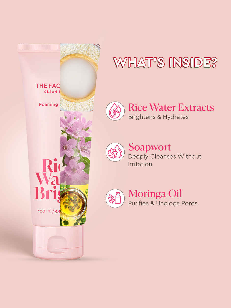 The Face Shop Rice Water Bright Foaming Cleanser