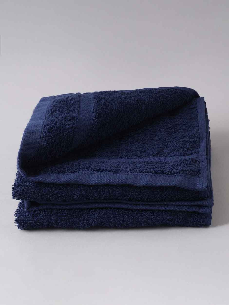 Welspun 380 Gsm 100% Cotton Dark Blue Hand Towel