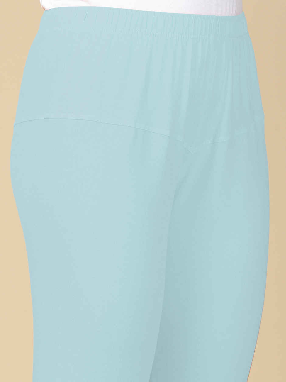 PYNK By Lux Cozi Women Ultra Soft 360 Stretch Premium Cotton Churidar Leggings|Sky Blue|Free Size