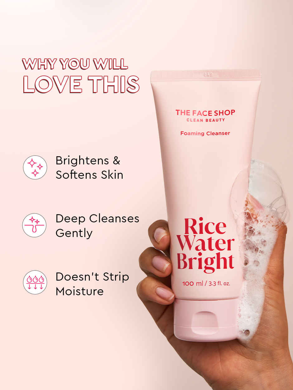 The Face Shop Rice Water Bright Foaming Cleanser