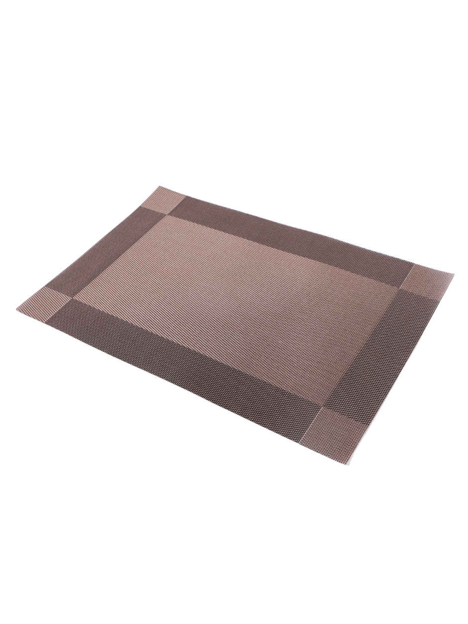 BIANCA Premium Woven PVC Placemat Dining Table | 12 X 18 | Alpine | Geometric Copper