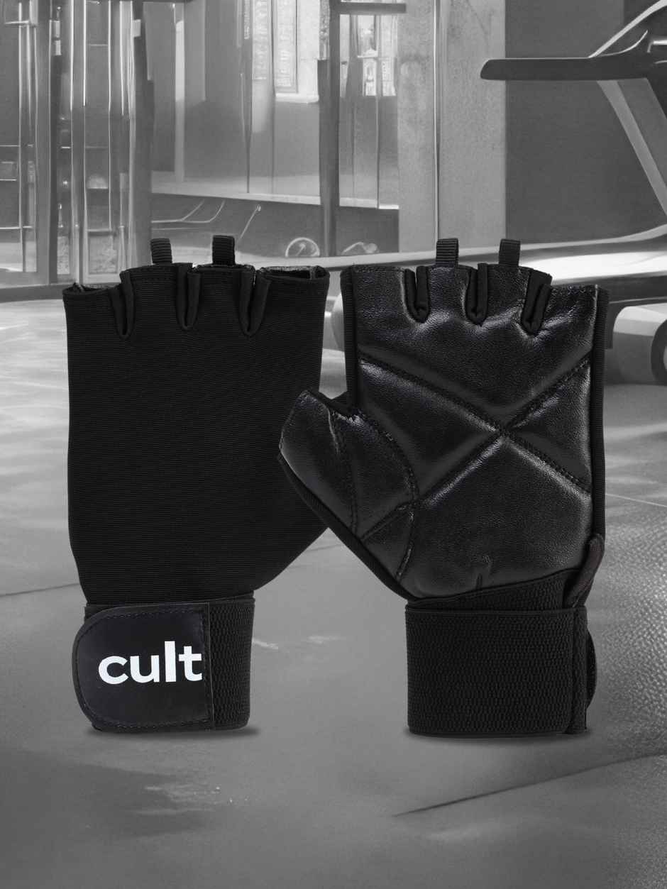 Cult Gym Gloves| All Black - L