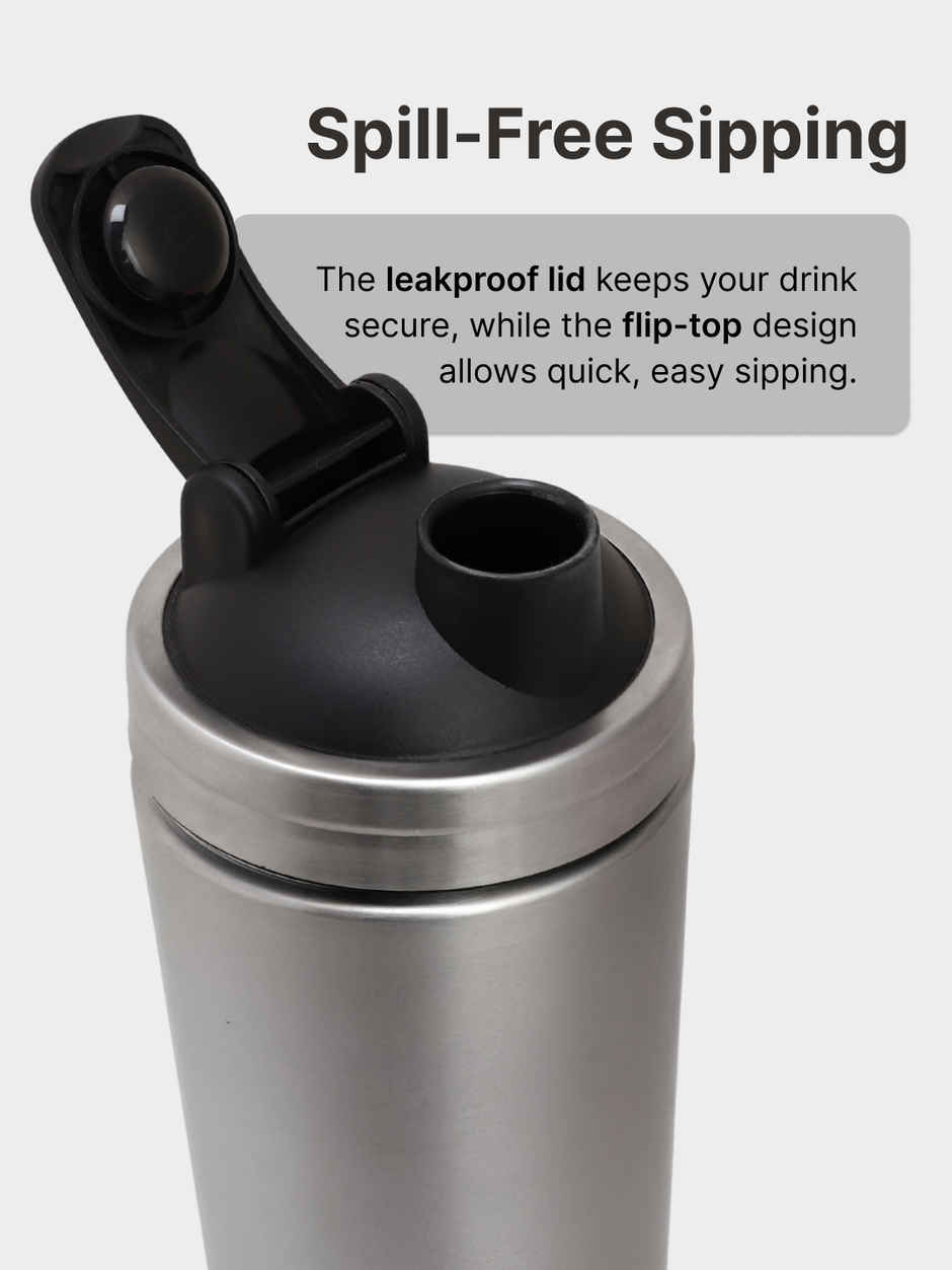 Cultfit Steel Shaker | Silver