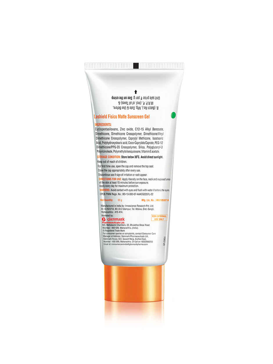 La Shield Fisico SPF 50 Matte Sunscreen Gel