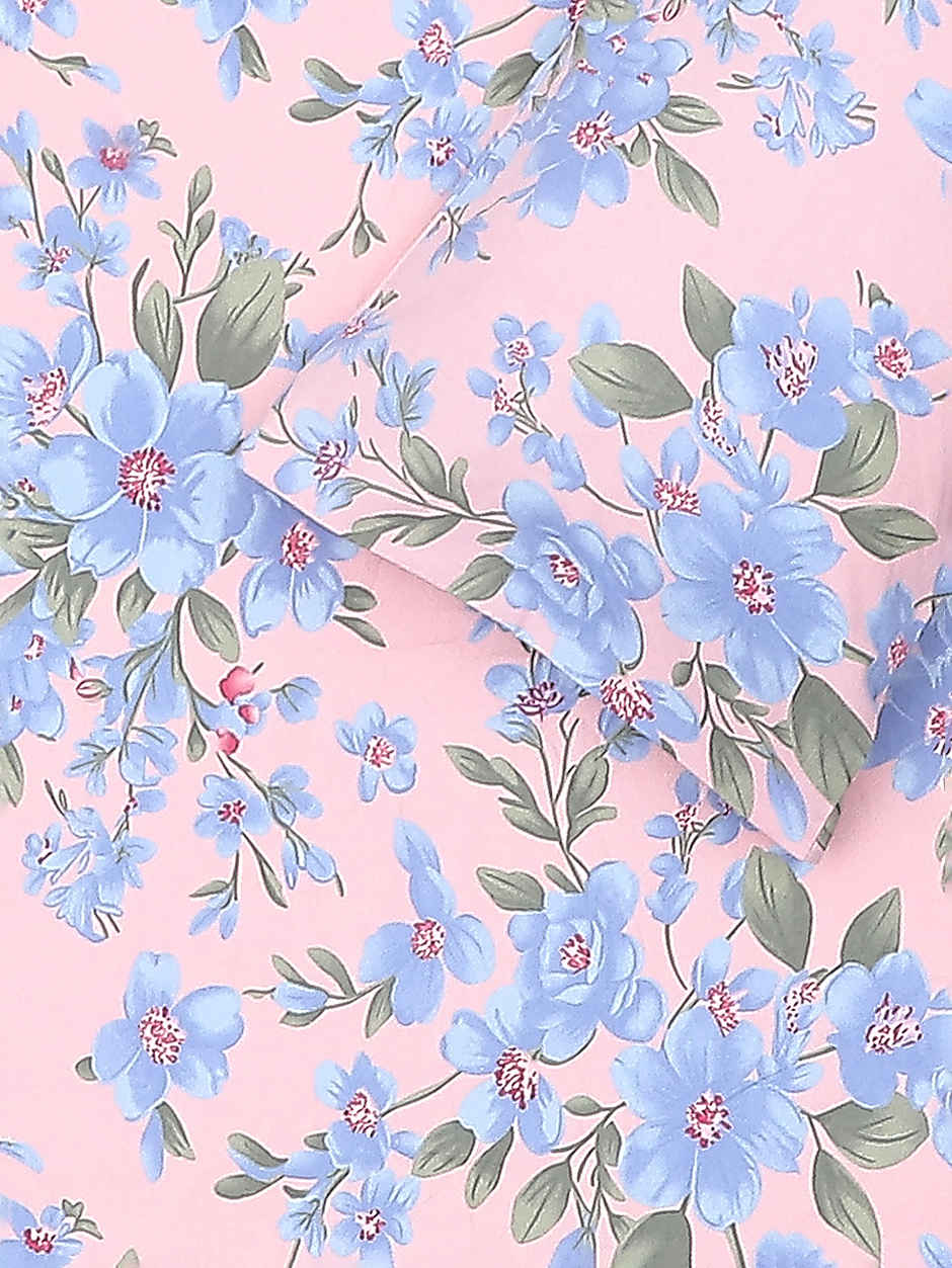 Status Imperial Corner Fitted Bedsheet | Velvet Blush Botanicals | 198 x 182 cm