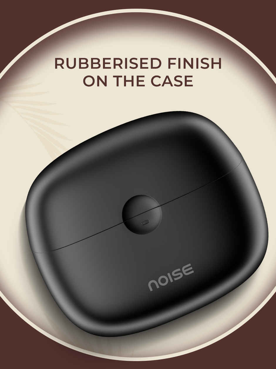 Noise Buds Nero 45H Playtime Quad Mic ENC Rubberised Finish TWS Earbuds | Charcoal Black