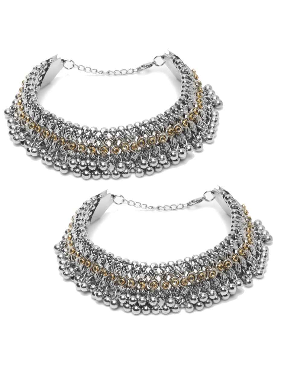 YouBella Jewellery Celebrity Inspired Adjustable Anklet/Payal for Women/Girls (YBANK - 60024)