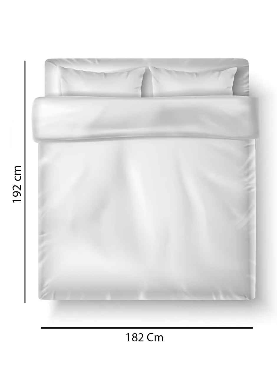 Status Imperial Corner Fitted Bedsheet | Tranquil Leaves | 198 x 182 cm