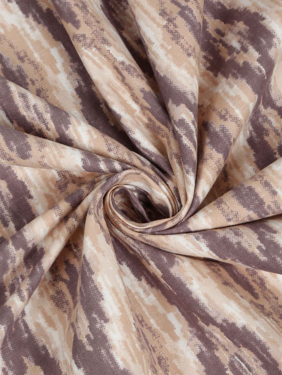 STATUS Micro Dohar Double Bed | Tie and Die Maroon - 200 x 220 cm