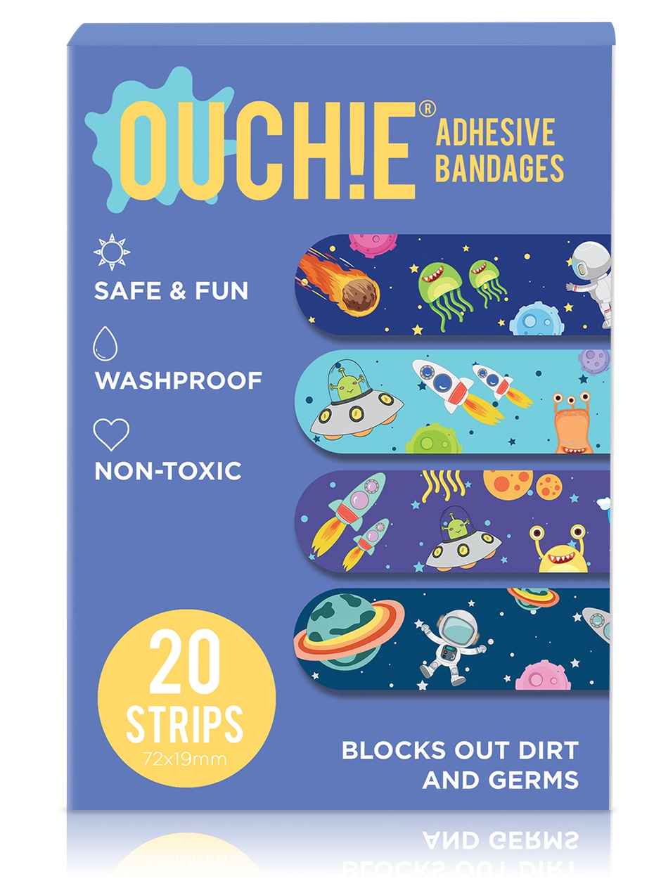 Ouchie Non-Toxic Printed Bandages - Space Jam