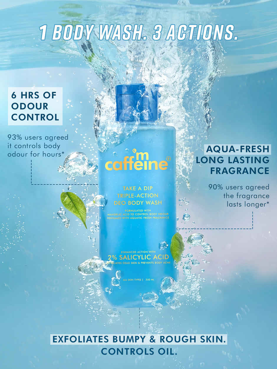 mCaffeine Take A Dip 3 in 1 Perfume Body Wash