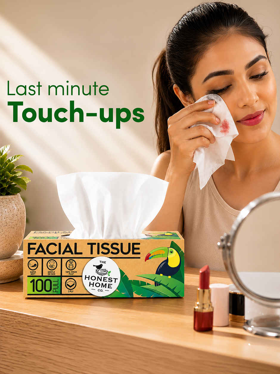 The Honest Home Company Face Tissue | 2 Ply | 100 Pulls | Pack of 3