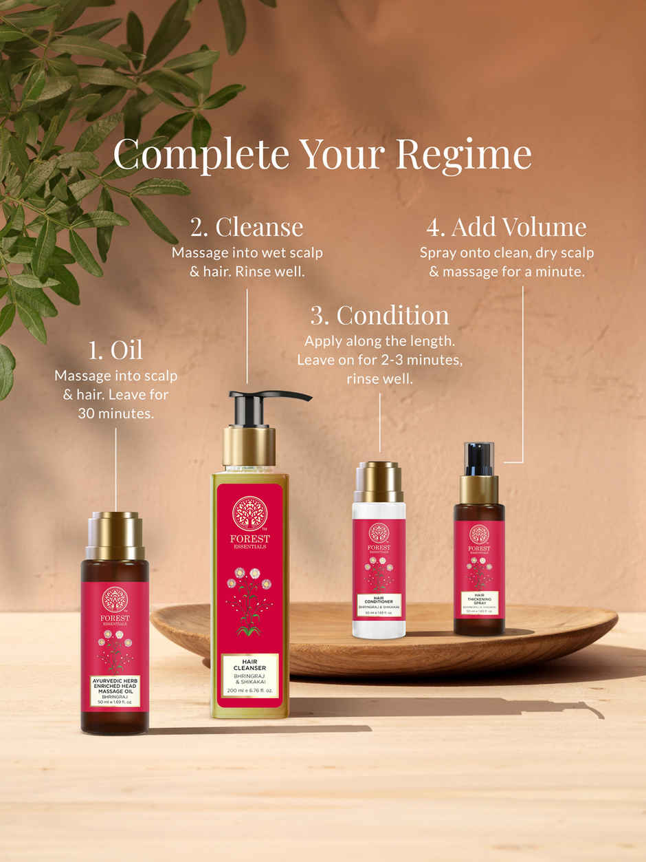 Forest Essentials Hair Cleanser Bhringraj & Shikakai | Travel Size Strengthening Shampoo