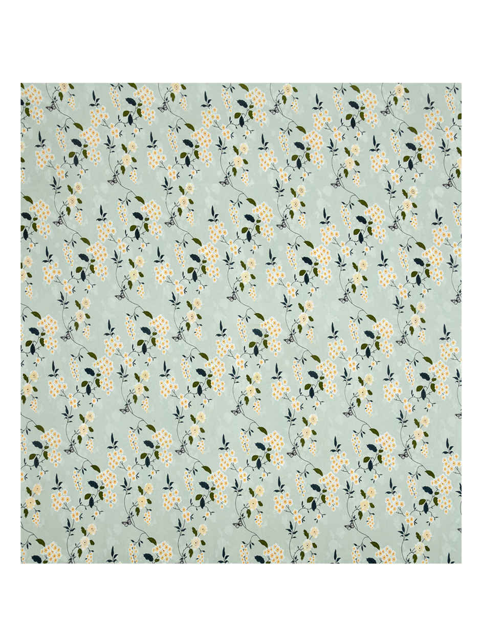 DREAM WEAVERZ Elastic Fitted Double Bedsheet | 2 Frill Pillow Covers | Polycotton | Light Green