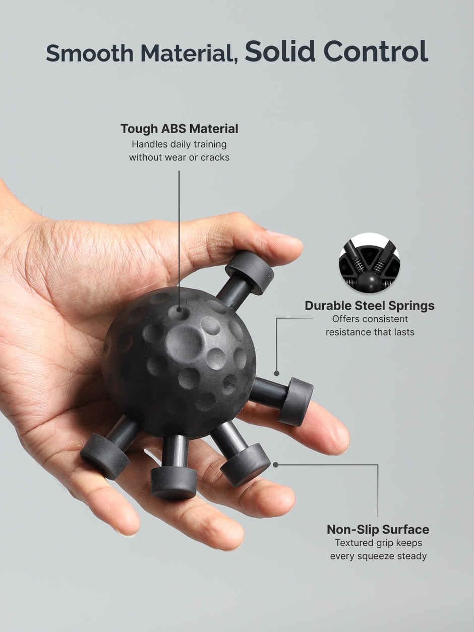Cultfit Round Hand Gripper | Black