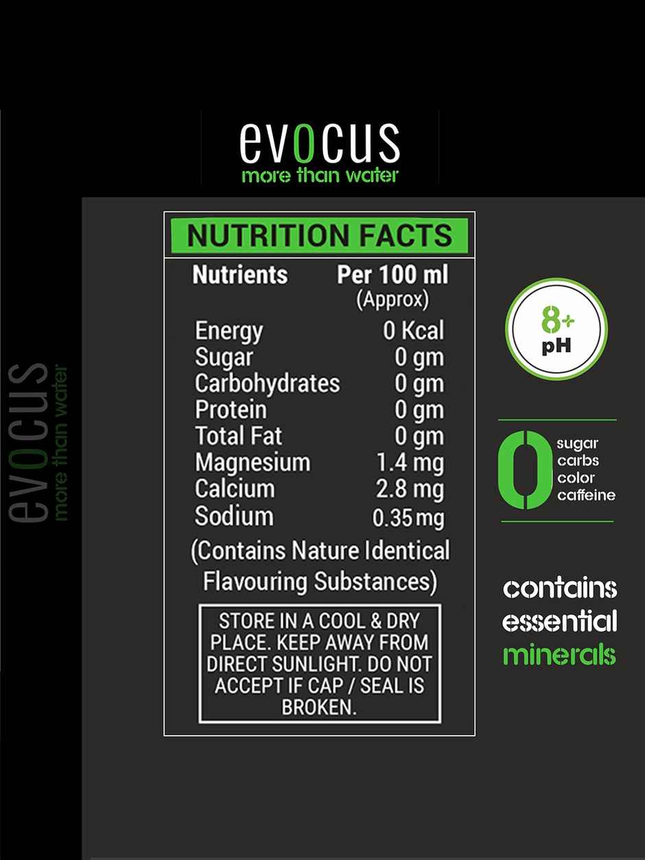 Evocus Natural Black Alkaline Water