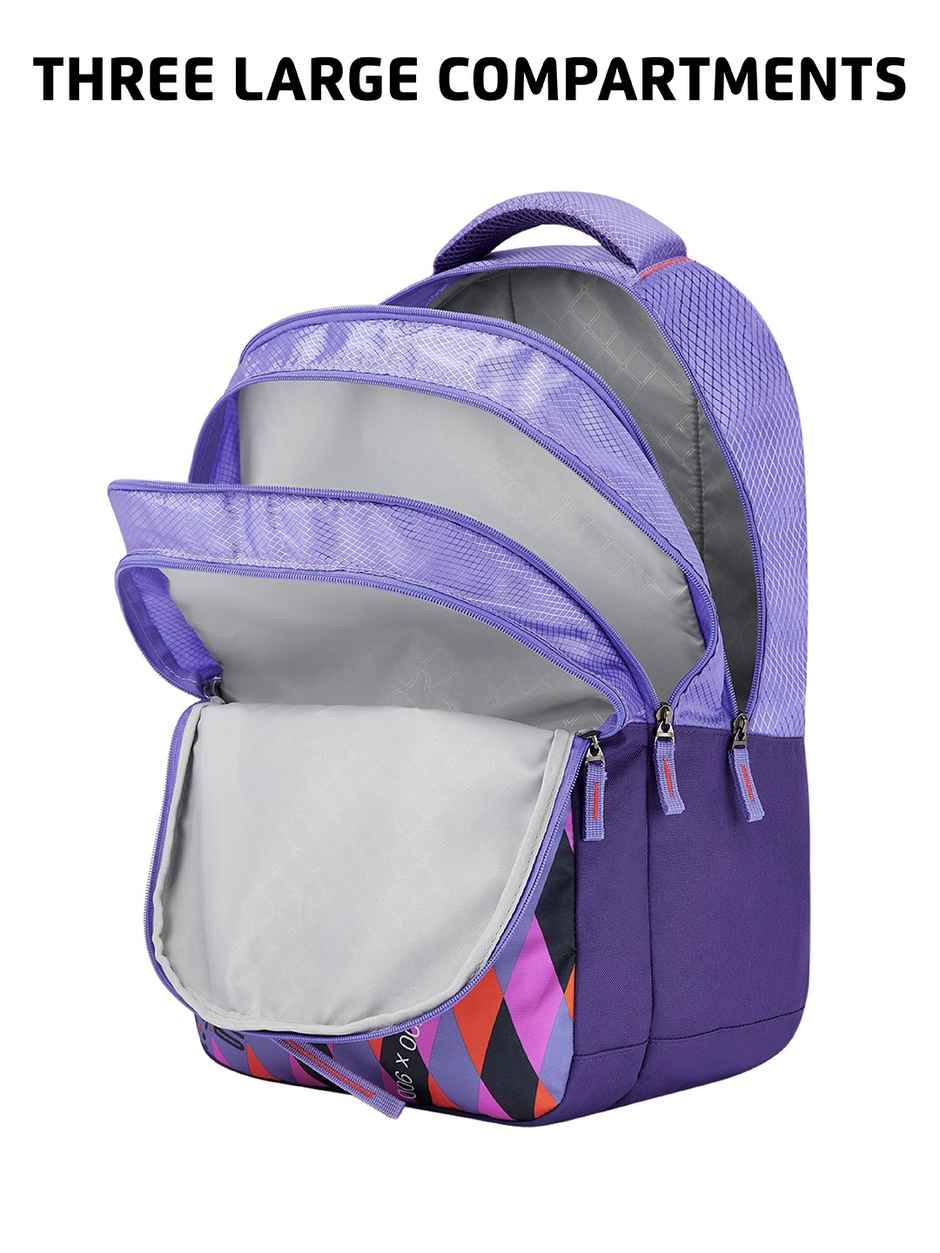 Safari Flight 37L Purple School Bag For Boys And Girls