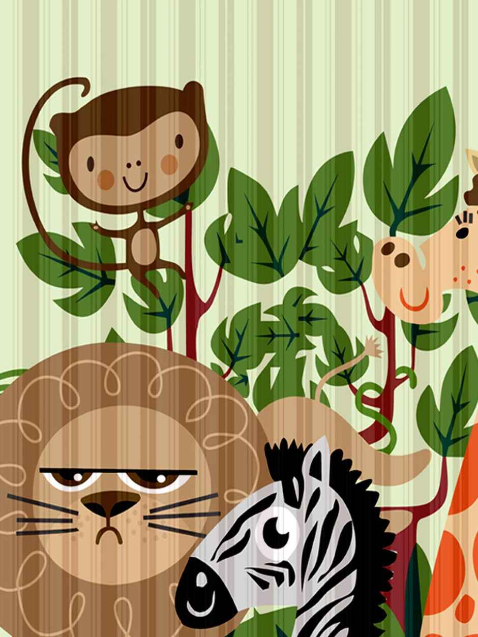 Lushomes Shower Curtain - Kids Printed | Waterproof | 12 Eyelets | No Hooks | 6 x 6.5 ft