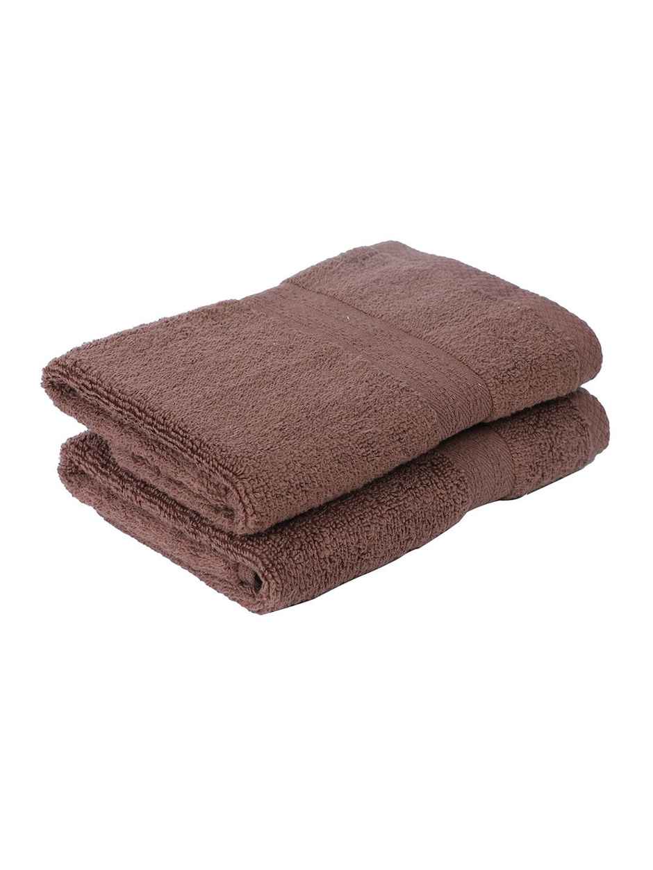 Bianca Hand Towel | 40 x 60 cm | 200 GSM | Chocolate Color | Pack of 2