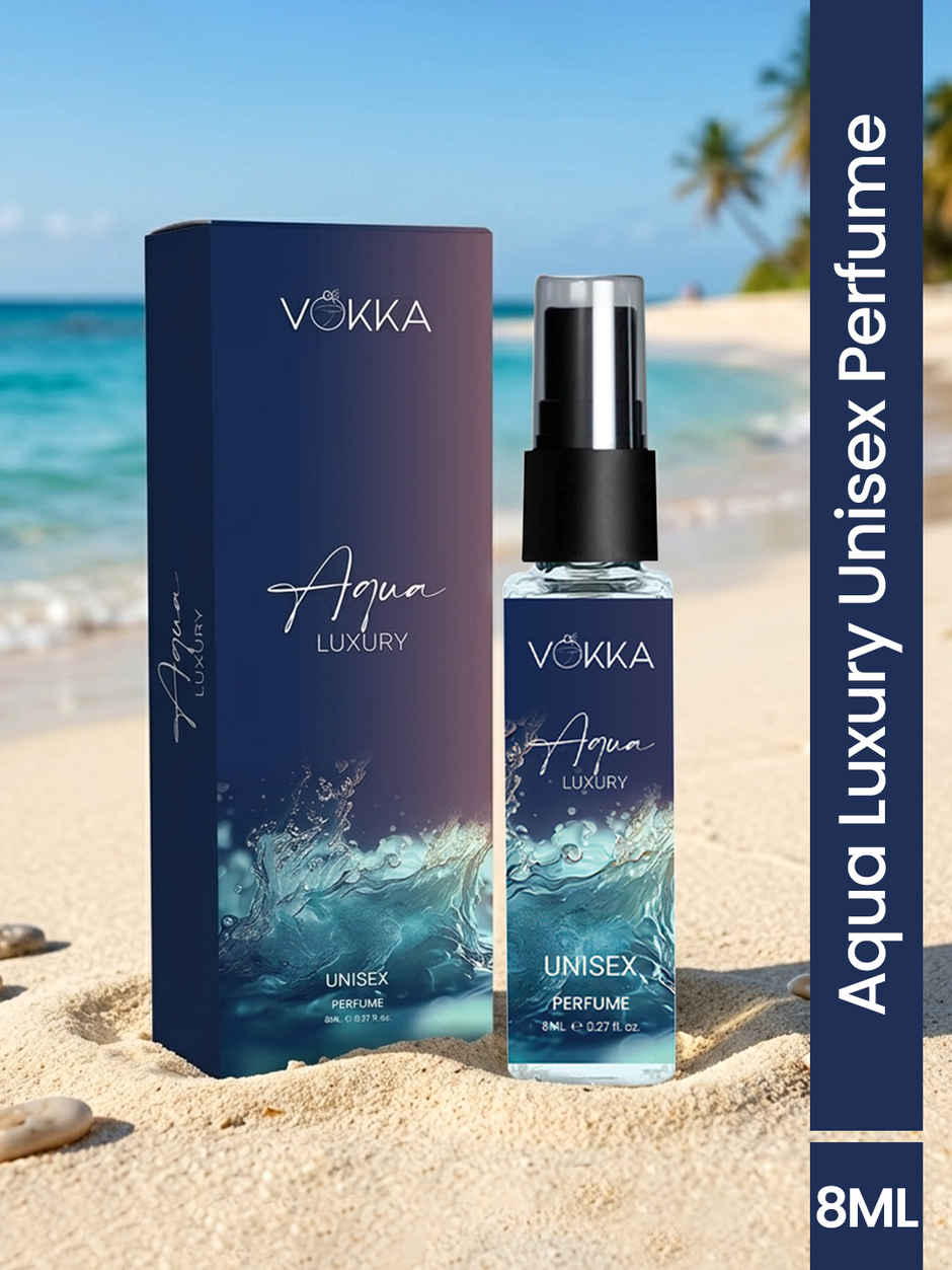 Vokka Pocket Perfume Aqua Unisex Long Lasting Aqua Woody Musky