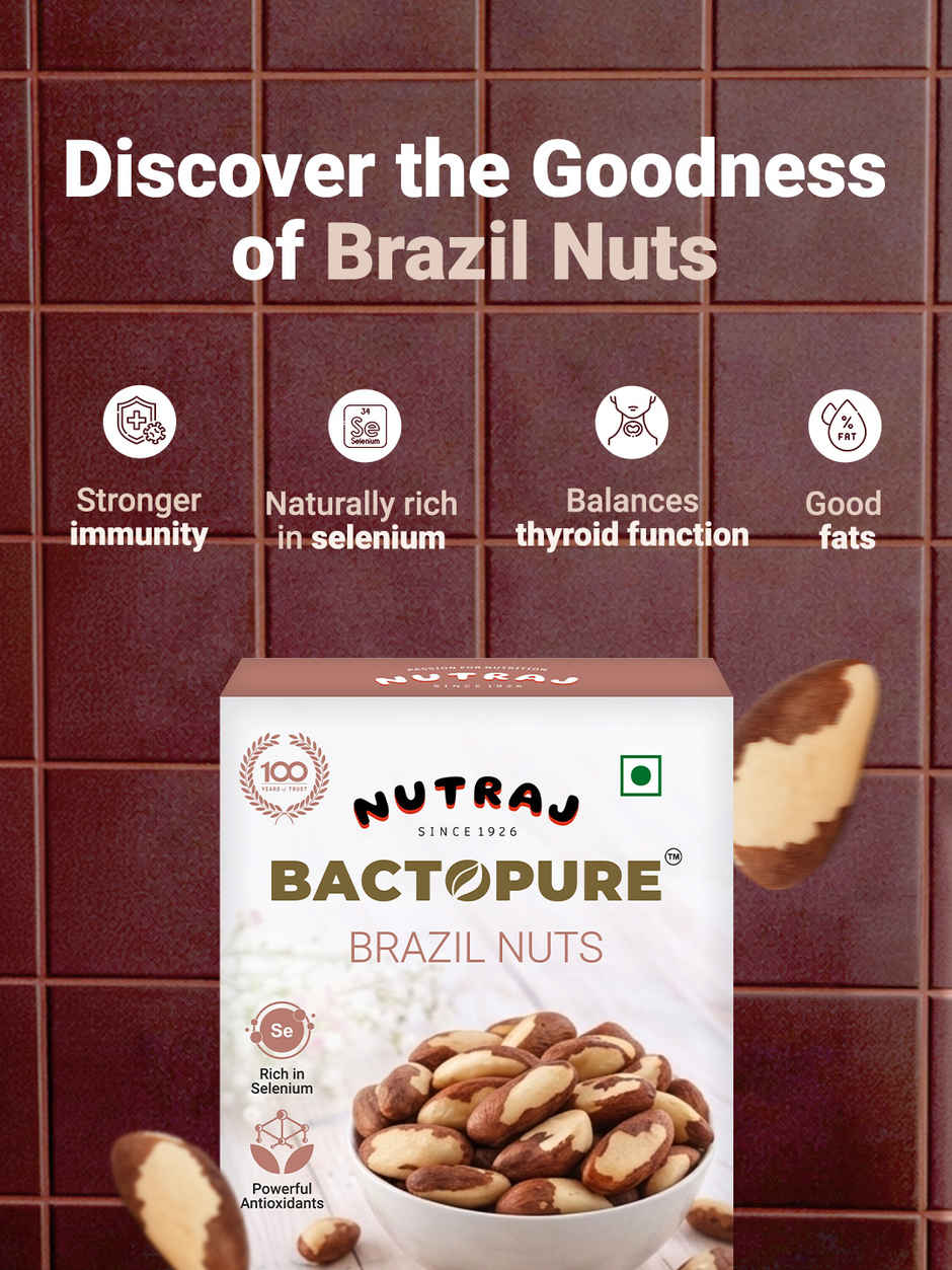 Nutraj Bactopure Brazil Nuts | Monocarton