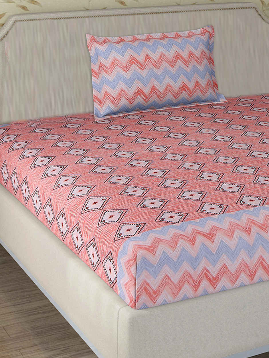Status Value Single Bedsheet 150 cm X 200 cm Dsn 3 Abstract Stripe