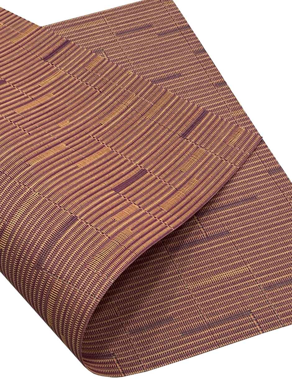 Bianca Premium Woven PVC Placemat for Dining Table | 12 x 18 | 6 pcs | Alpine Rust