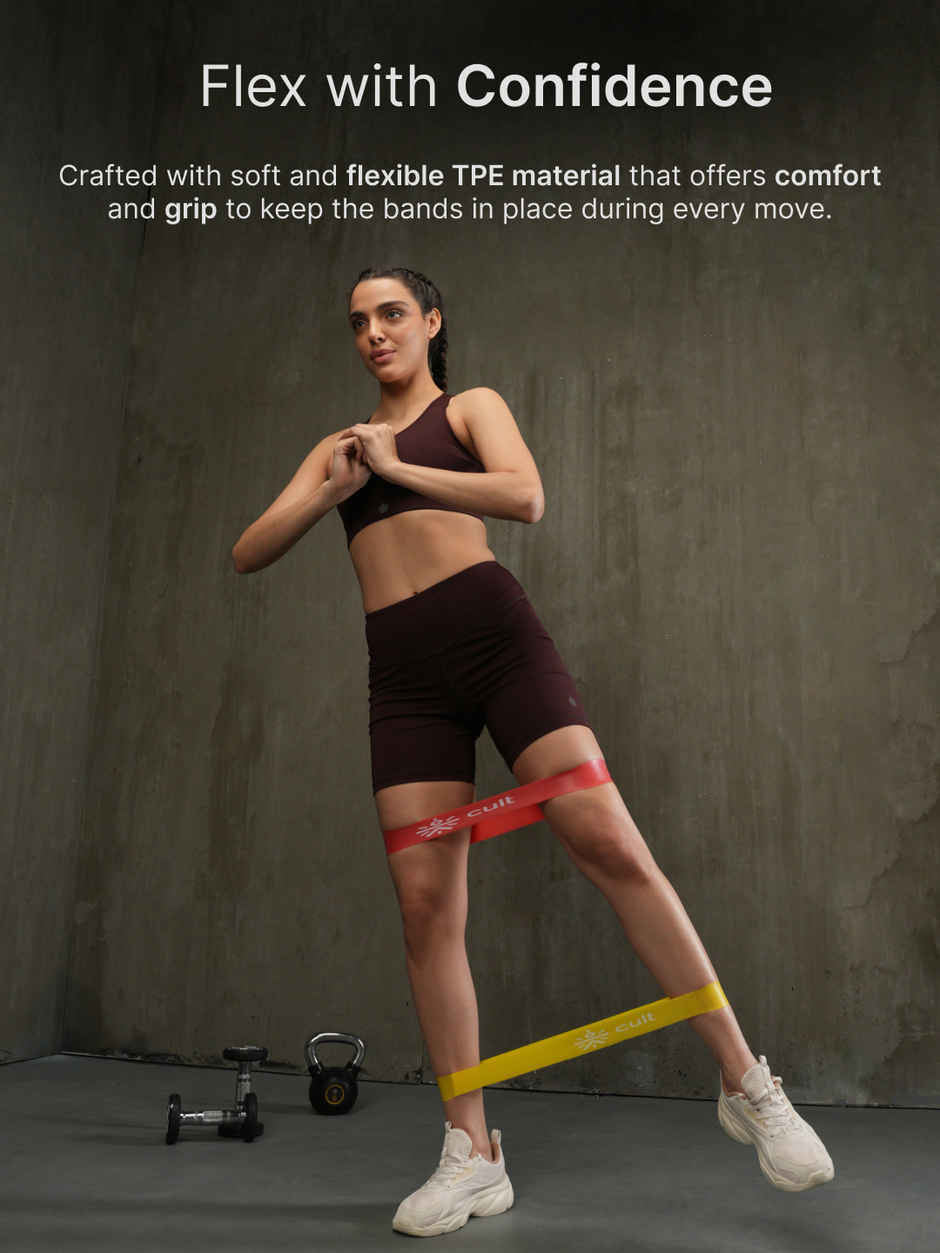 Cultfit Unisex Mini Loop Band Toning Exercise Bands | 2-20 kg Resistance