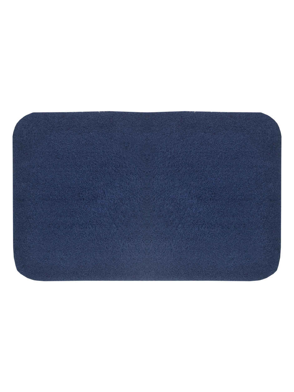 BIANCA Thick Ultra Soft Anti Slip Bath Mat | Aerocore Tech | 1 Pc Medium Plush | Solid Navy Blue