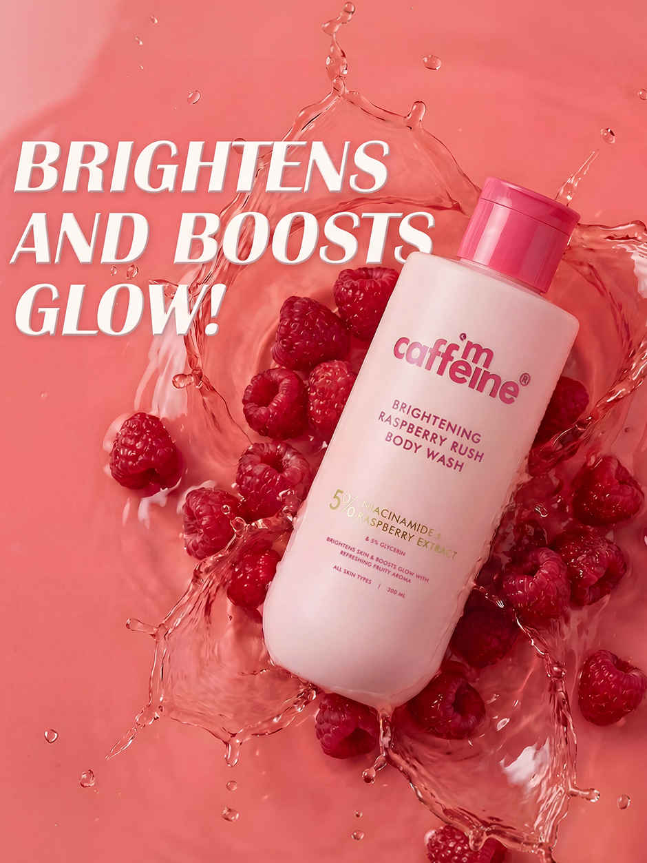 mCaffeine Brightening Raspberry Rush Body Wash