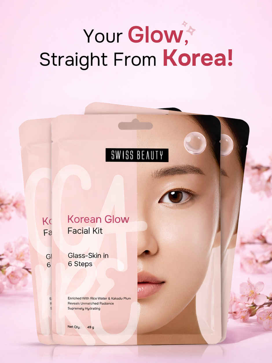 Swiss Beauty Care Korean Glow Facial Kit | 6-Steps For Glass-Skin